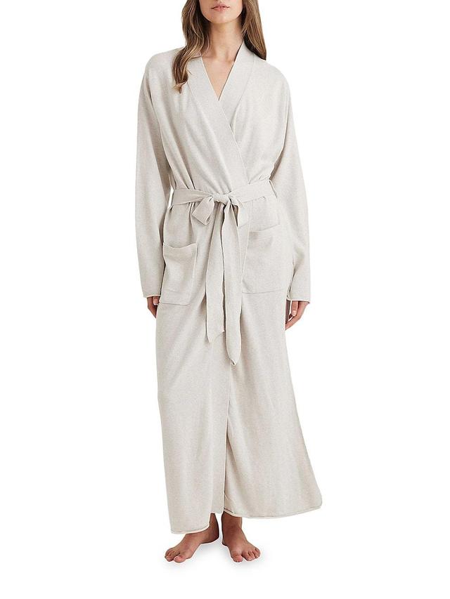 Womens Cotton Cashmere Maxi Robe Product Image