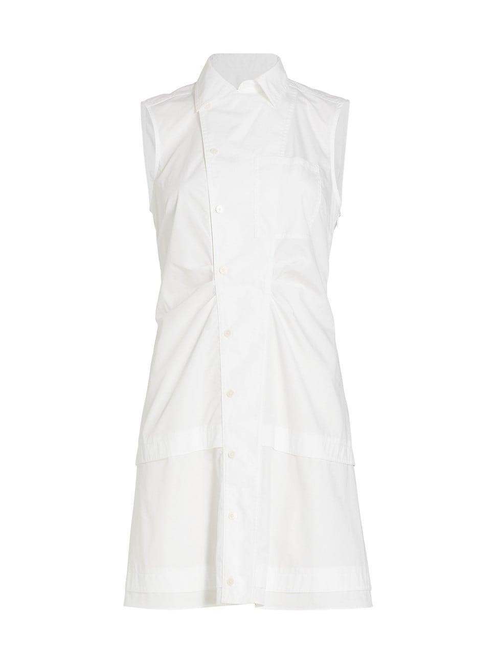 Womens Satina Tiered Sleeveless Shirtdress Product Image