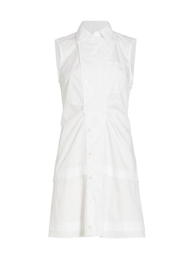 Womens Satina Tiered Sleeveless Shirtdress Product Image