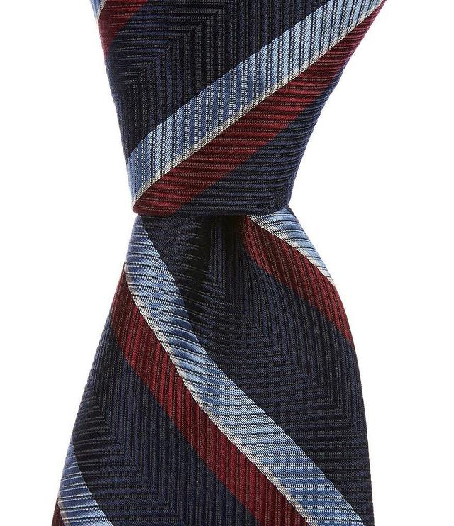 Daniel Cremieux Signature Stripe 3 3/8#double; Woven Silk Tie Product Image