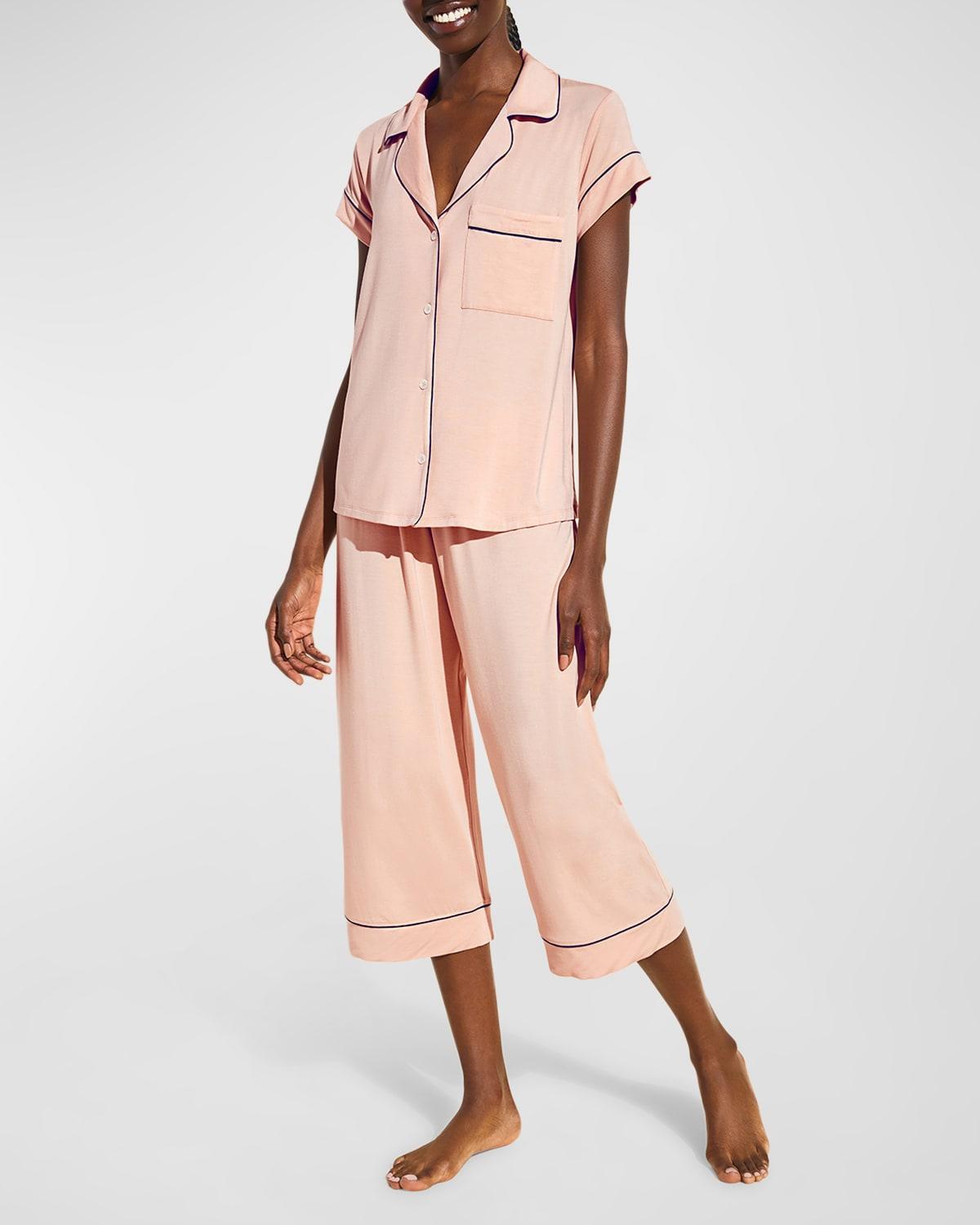 Eberjey Gisele Short Sleeve Crop Pajama Set Product Image