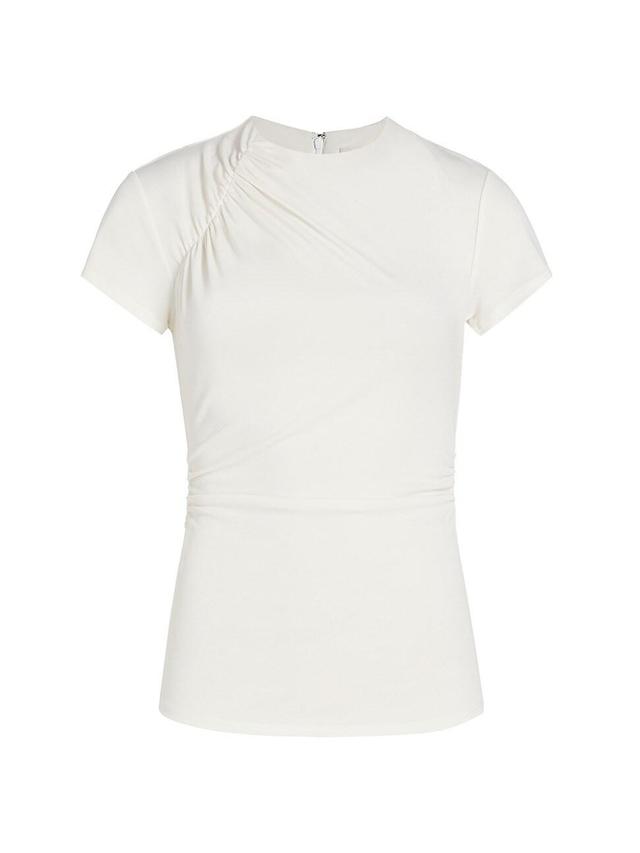 Womens Kylen Ruched Jersey T-Shirt Product Image