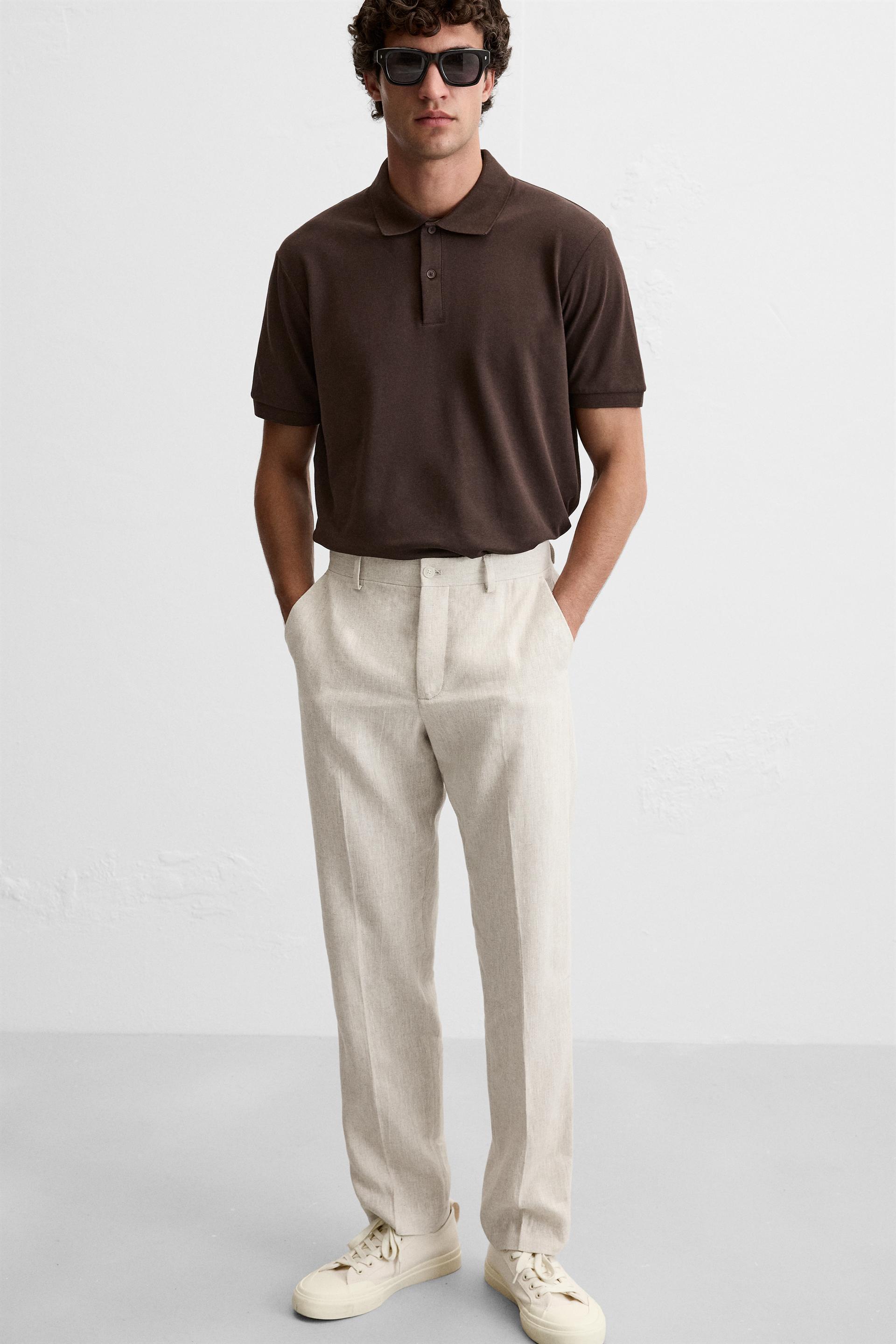 LINEN PANTS IN 100% LINEN Product Image