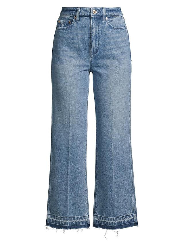 Womens Cropped Flared Jeans Product Image