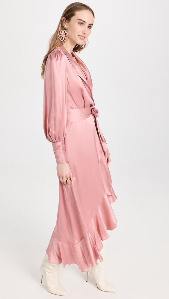 Zimmermann Silk Wrap Midi Dress | Shopbop Product Image