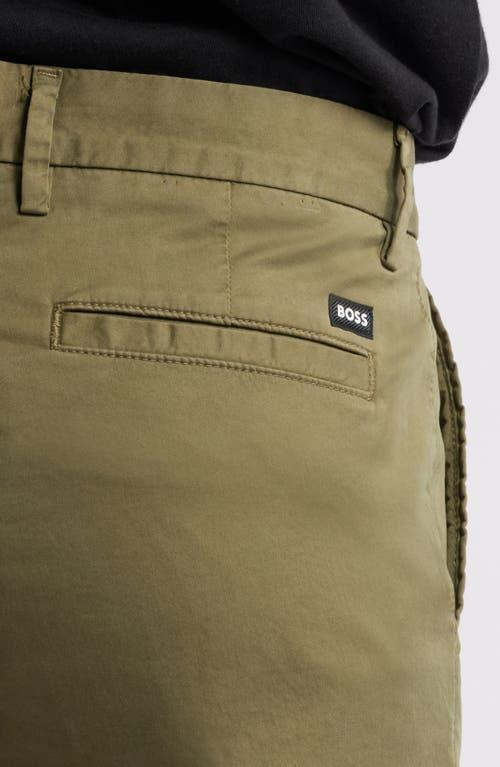 HUGO BOSS Kaiton Cotton Chinos In Green Product Image