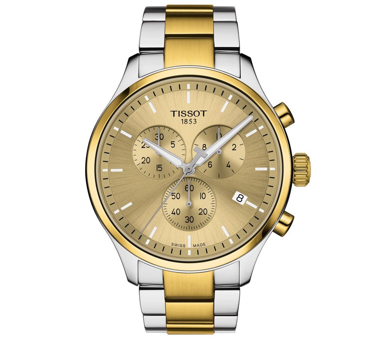 Tissot Chrono XL Chronograph Bracelet Watch, 45mm in Champagne /Golden at Nordstrom Product Image