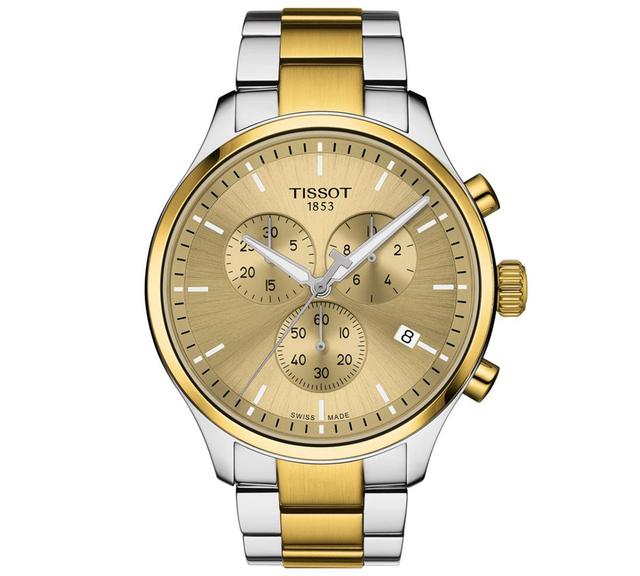 Tissot Chrono XL Chronograph Bracelet Watch, 45mm in Champagne /Golden at Nordstrom Product Image