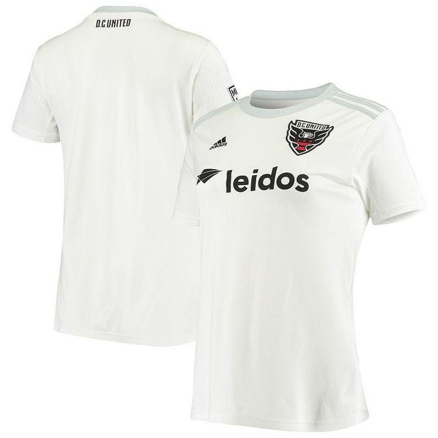 Womens adidas White D.C. United 2020 Away Team Replica Jersey Product Image