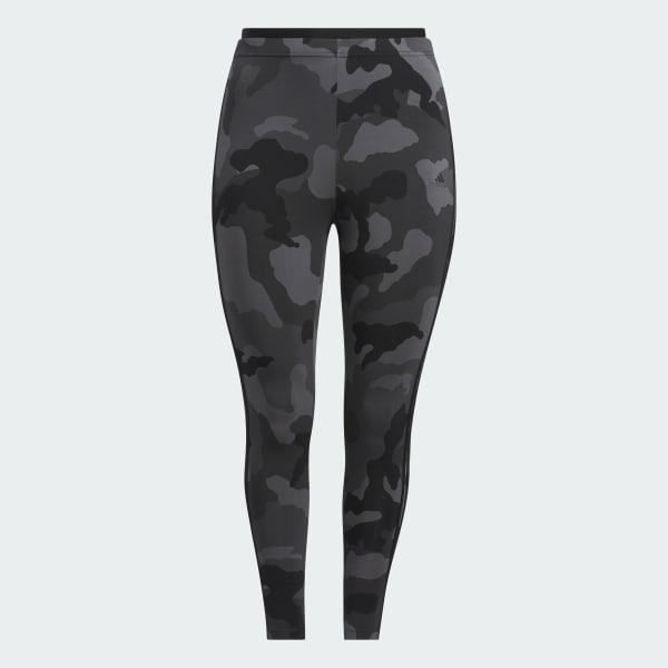 Essentials 3-Stripes Camo Print 7/8 Length Leggings (Plus Size) Product Image