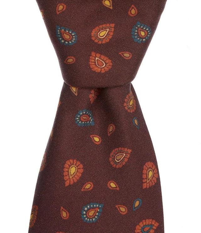 Cremieux Multi Mini Pine Print 3 1/4#double; Silk Tie Product Image