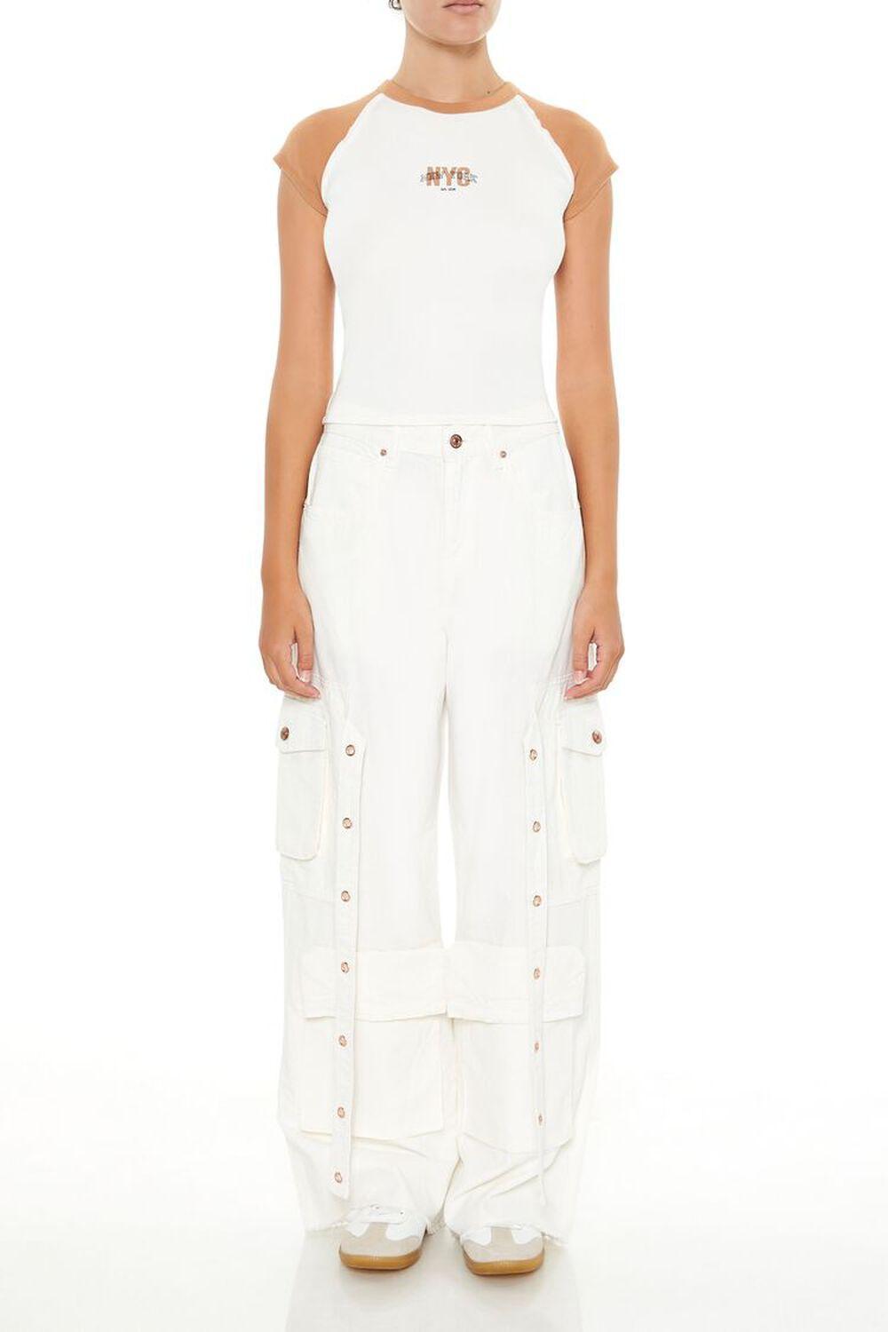 Wide-Leg Cargo Pants | Forever 21 Product Image