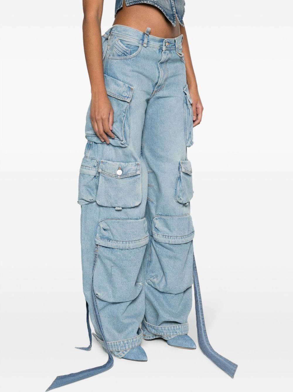 wide-leg cargo jeans Product Image