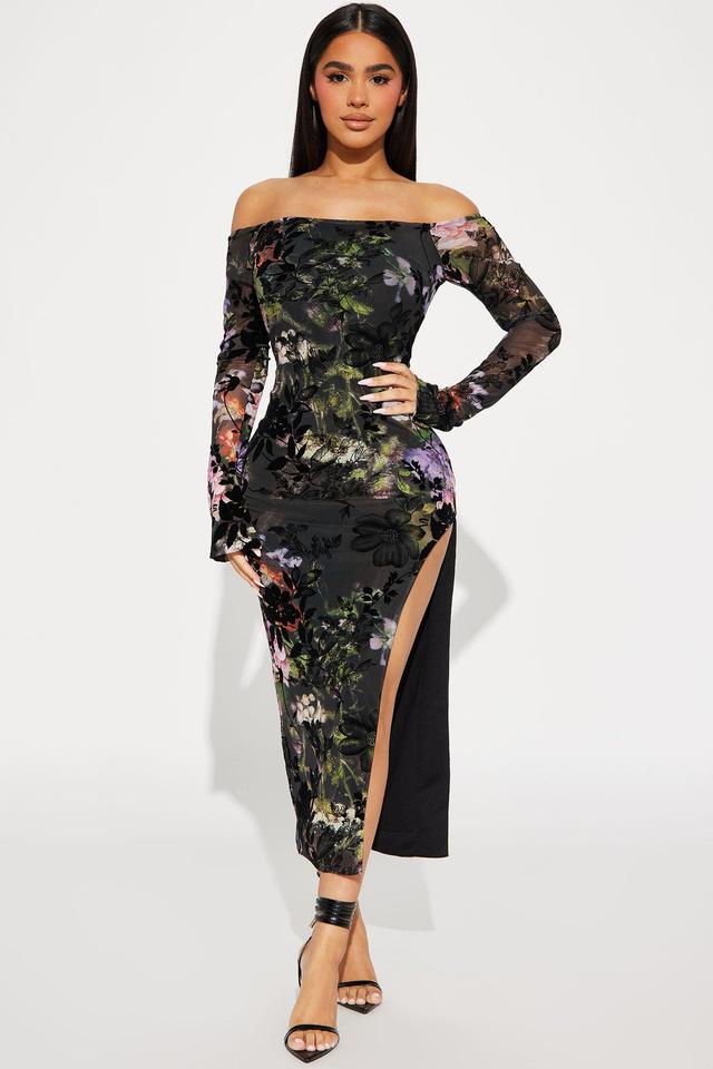 Enchanted Maxi Dress - Black/combo Product Image