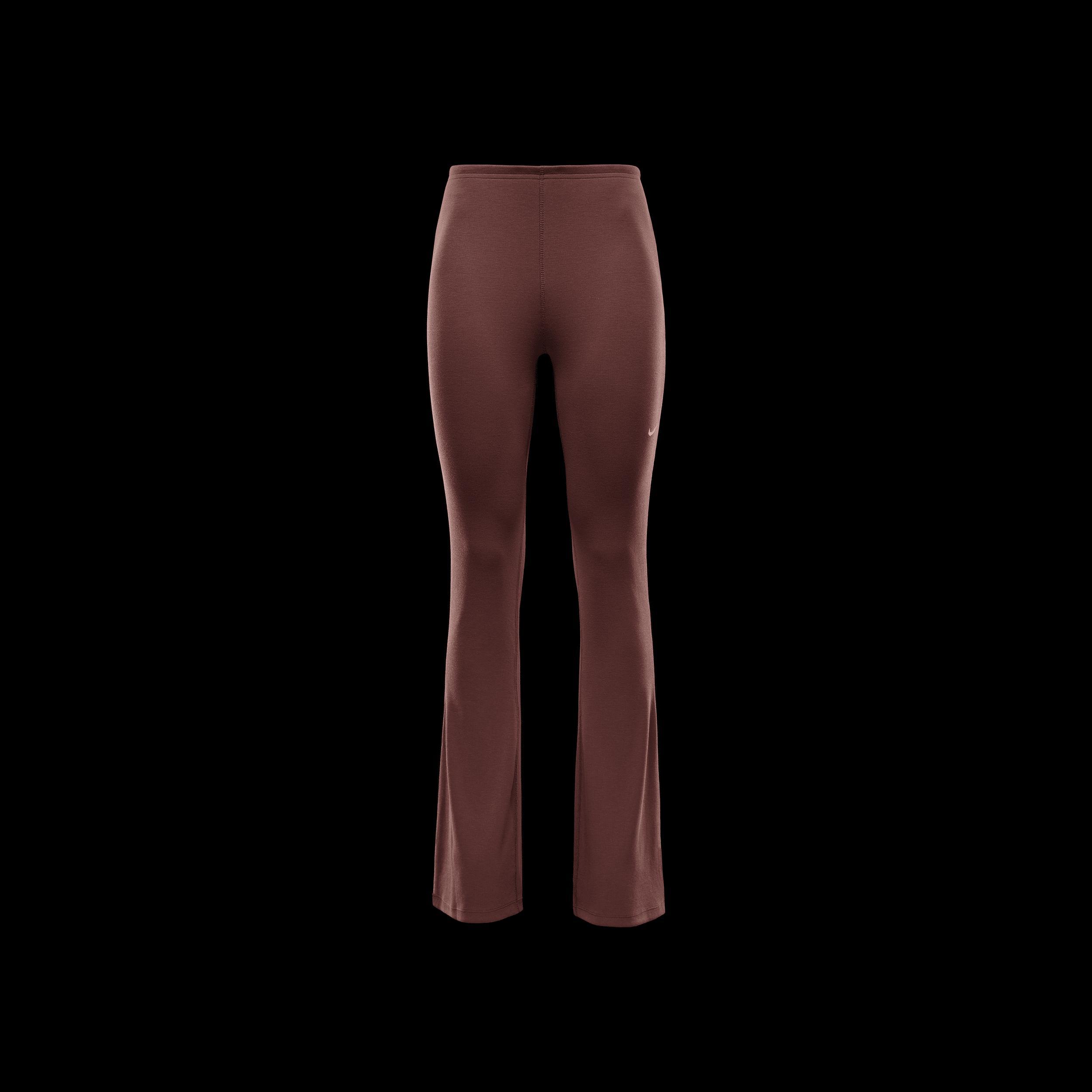 Women's Nike Sportswear Chill Knit Tight Mini-Rib Flared Leggings Product Image