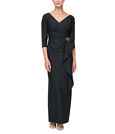 Alex Evenings Ruched Column Dress Product Image