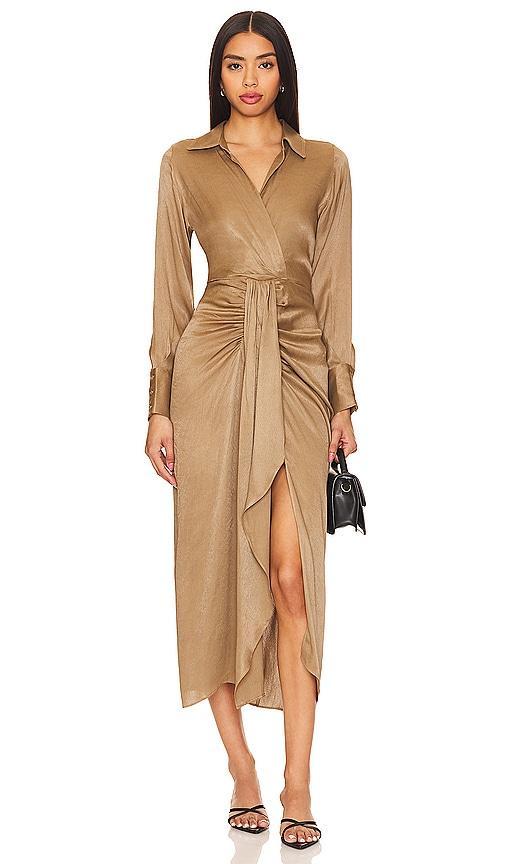 Karina Grimaldi Willow Midi Dress Size L, XS. Product Image