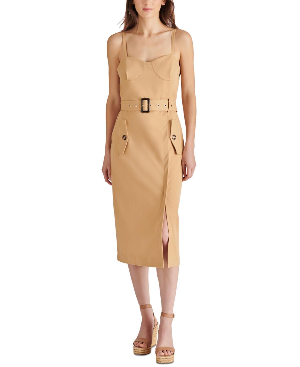 Steve Madden Womens Adley Trench Midi Dress Product Image