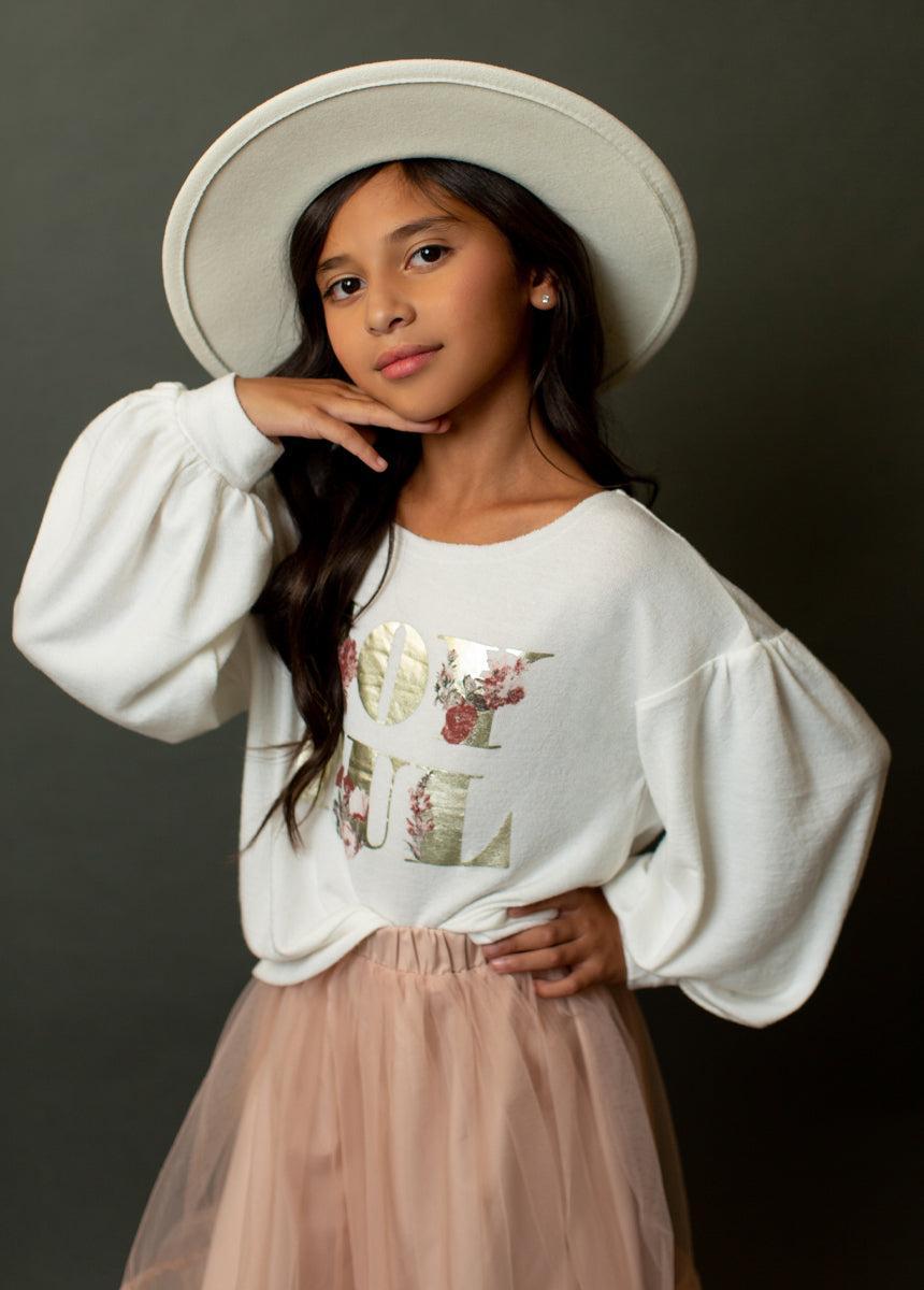 Juana Sweatshirt in Ivory Product Image