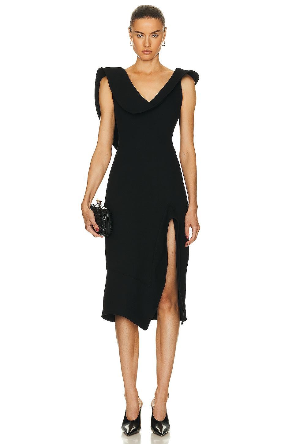 Bottega Veneta Structured Double Melange Dress Product Image