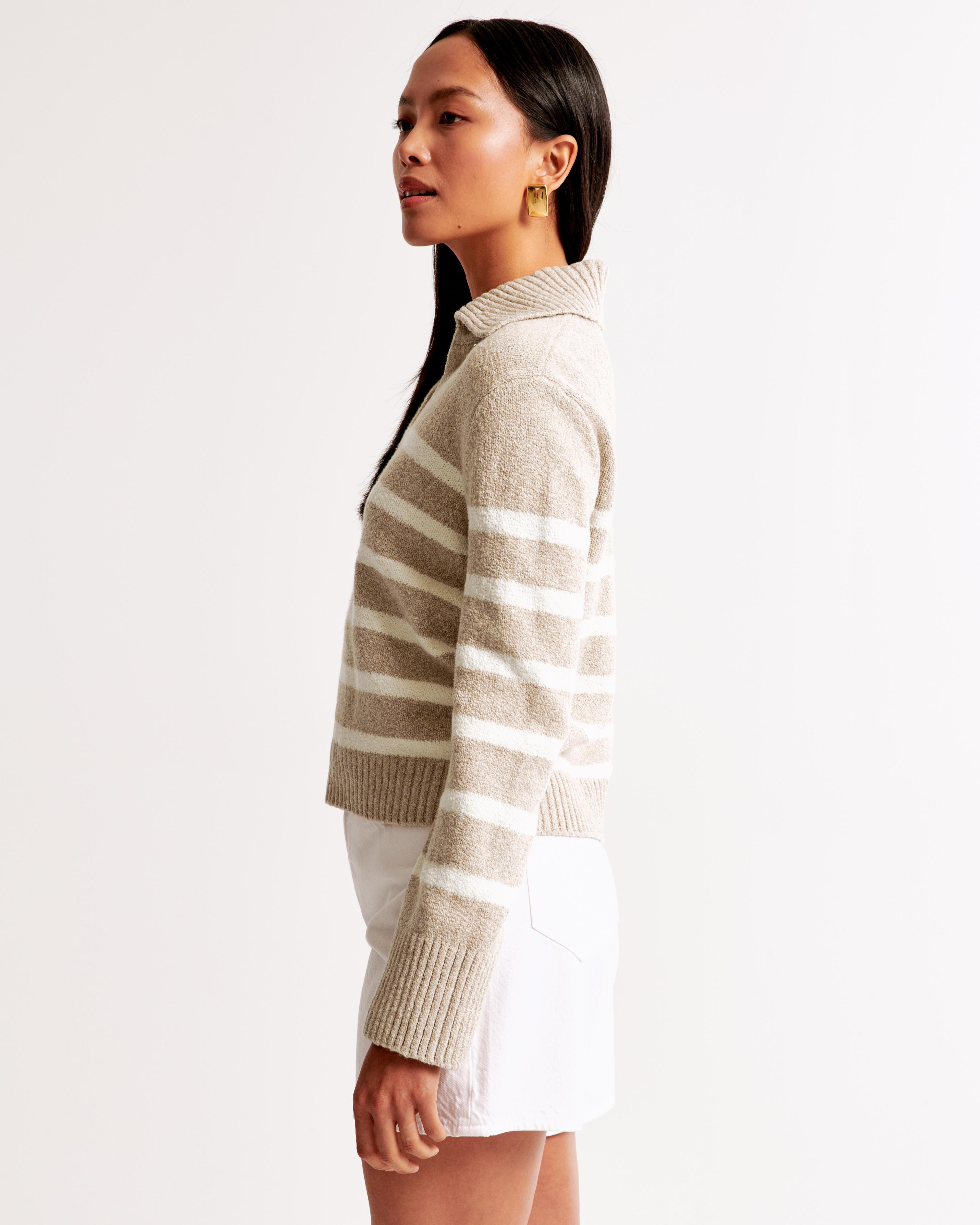 Textural Notch-Neck Sweater Product Image