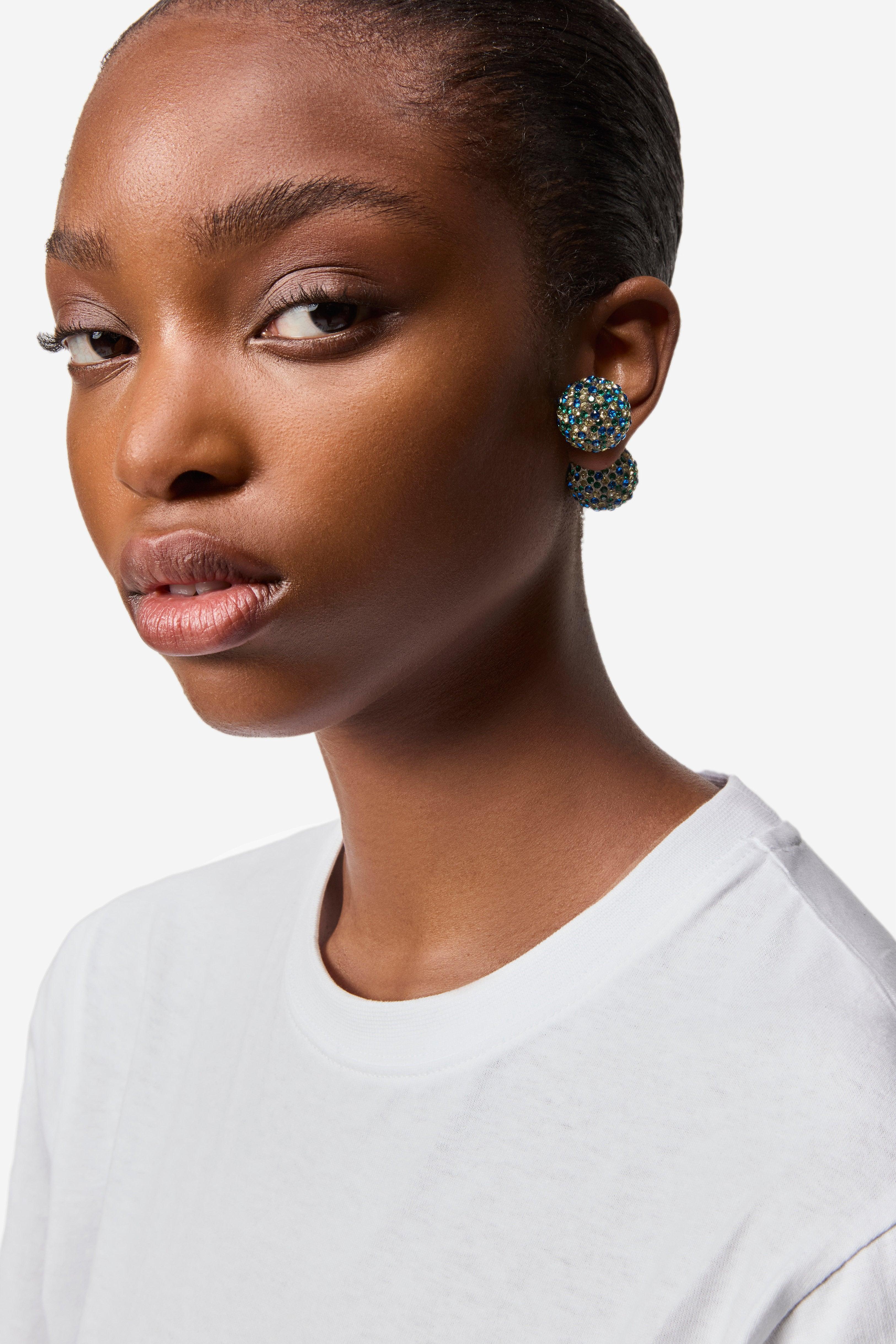 Crystal-Embellished Xl Atom Earring Product Image