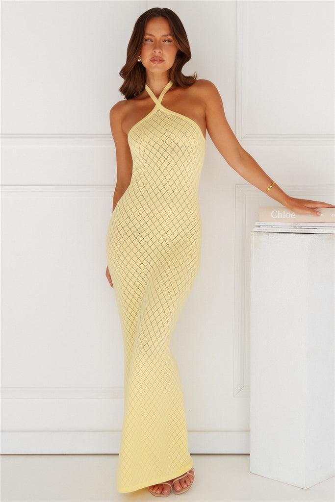 Simi Maxi Dress Yellow Product Image