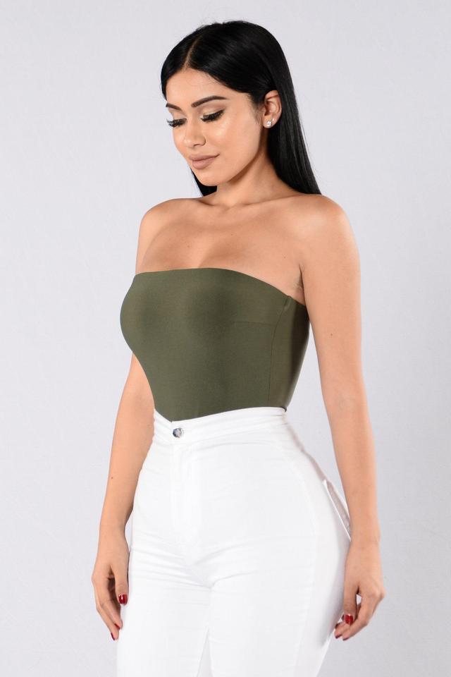 Tubular Bodysuit - Olive Product Image