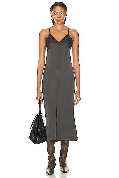 Front Split Crepe Cami Dress Product Image