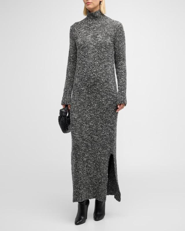 Frankie Turtleneck Boucle Knit Maxi Dress Product Image