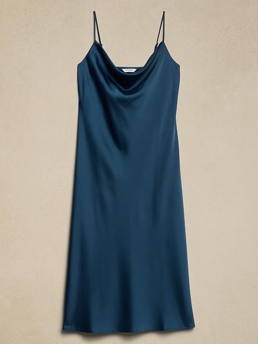 Satin Midi Slip Dress Product Image