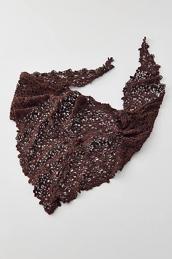 Floral Crochet Headscarf Womens at Urban Outfitters Product Image