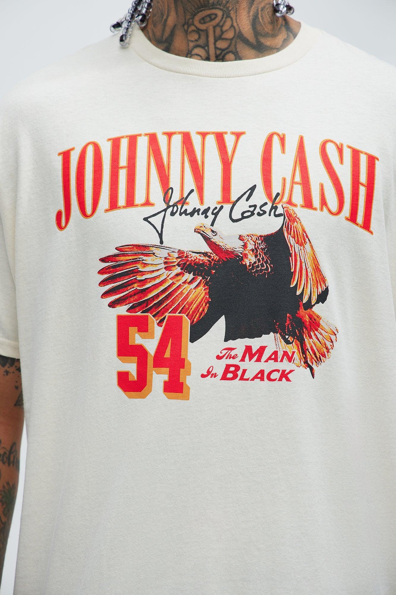 Johnny Cash Ring Of Fire Short Sleeve Tee - Sand Product Image