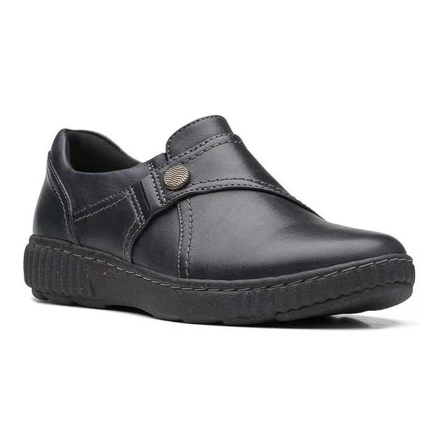 Clarks Caroline Pearl Womens Leather Slip-On Shoes Product Image