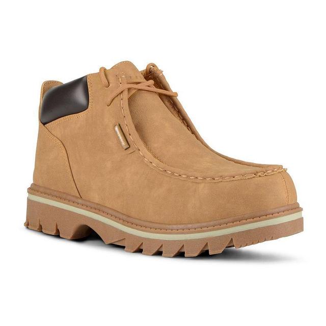 Lugz Fringe Mens Ankle Boots Brown Gum Cream Product Image