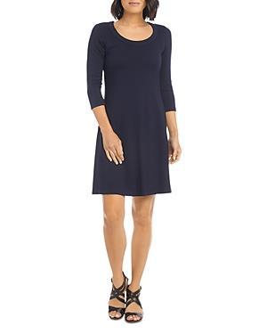 Karen Kane A-Line Jersey Dress in Navy at Nordstrom, Size Small Product Image