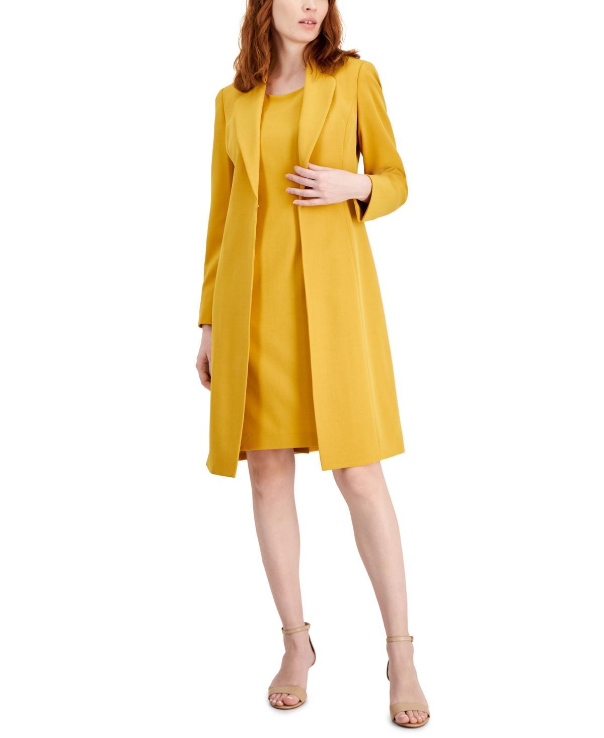 Le Suit Womens Crepe Topper Jacket & Sheath Dress Suit, Regular and Petite Sizes Product Image