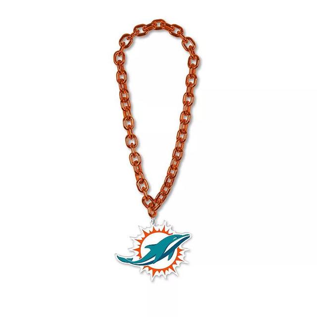 WinCraft Miami Dolphins Big Chain Logo Necklace, Mens, Team Product Image