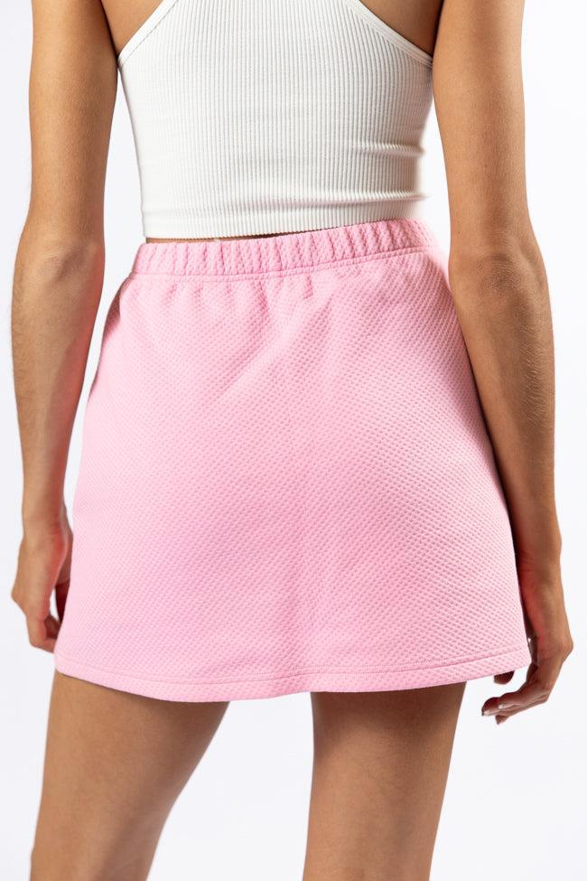 Have It My Way Pink Textured Knit Skort Product Image