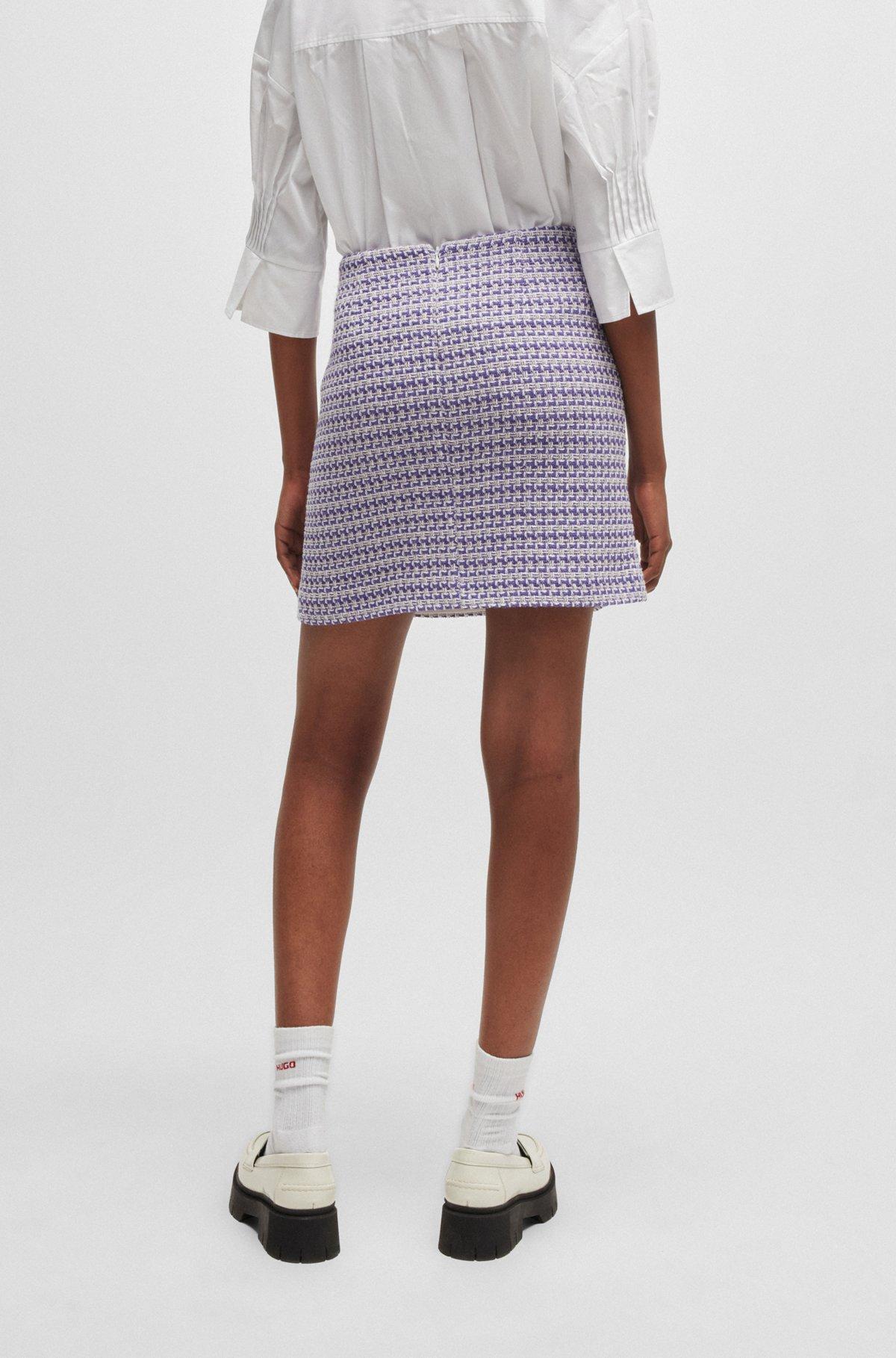 Patterned mini skirt in a cotton blend Product Image