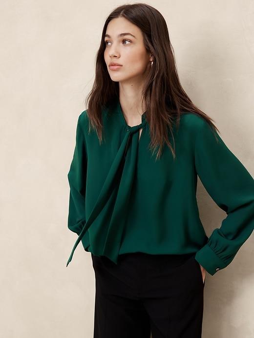 Tie-Front Blouse Product Image