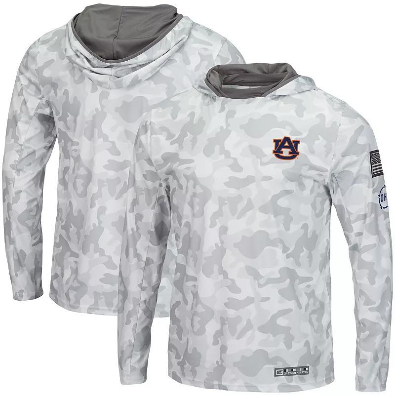 Mens Colosseum Arctic Camo Auburn Tigers OHT Military Appreciation Long Sleeve Hoodie Top Product Image