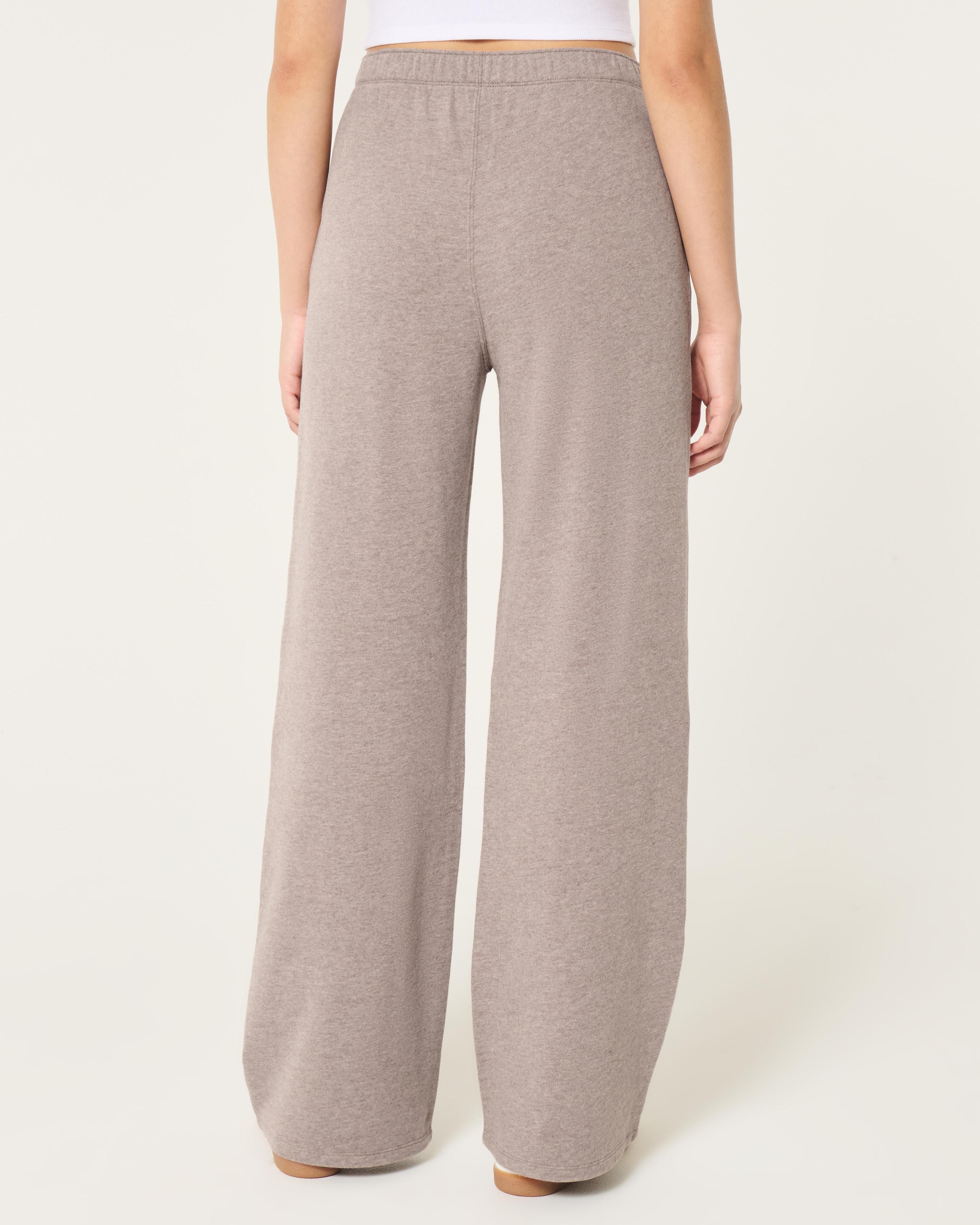 Hollister Feel Good Flece Ultra High-Rise Wide-Leg Pants Product Image