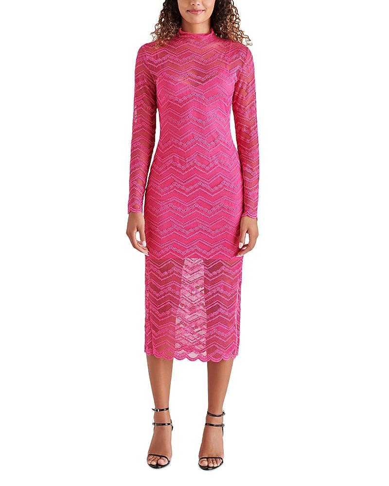 Steve Madden Vivienne Long Sleeve Lace Midi Dress product image