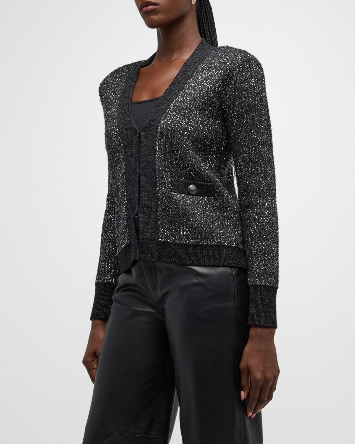 LAGENCE Jinny Sequin Cardigan Product Image