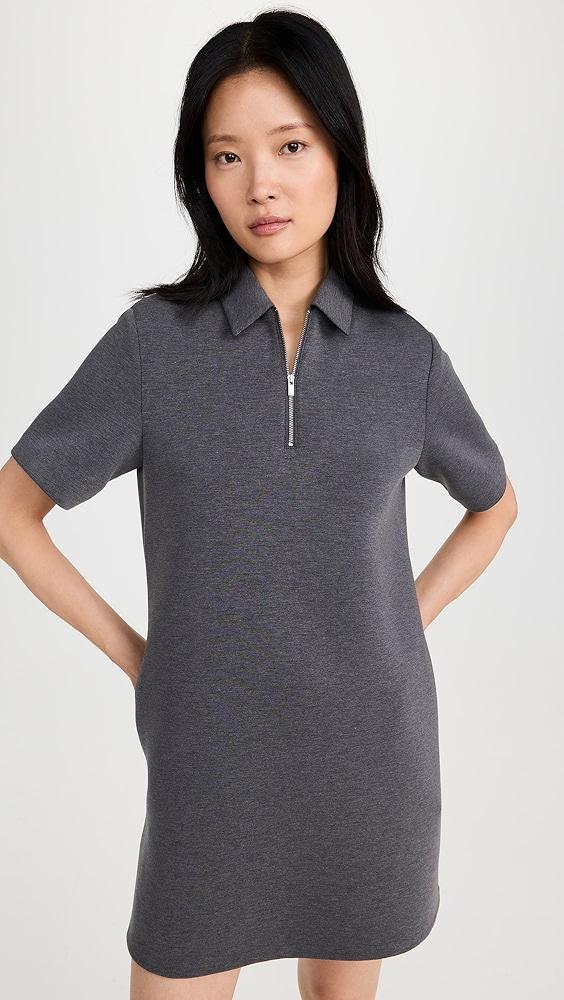 Theory Short Sleeve Half Zip Dress | Shopbop product image