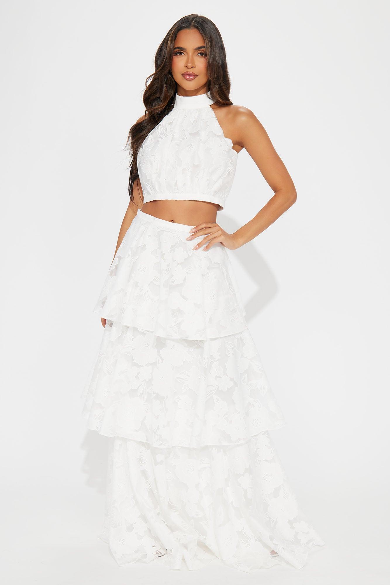 Harmony Skirt Set - White Product Image