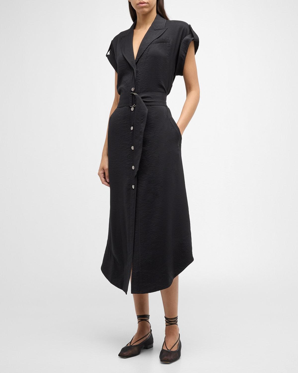 Celia Belted Midi Shirtdress Product Image