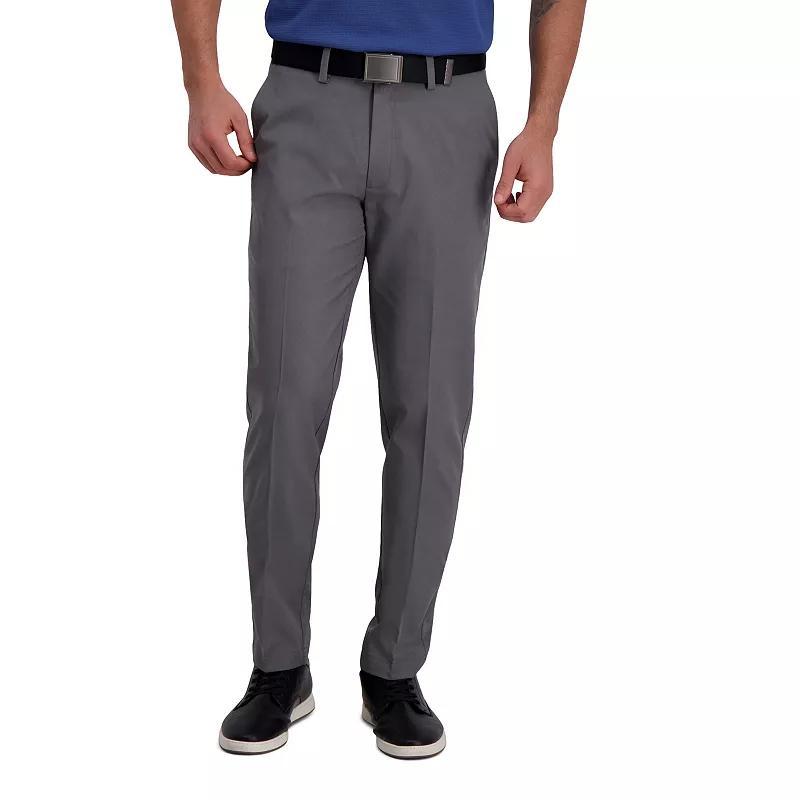 Mens Haggar Cool Right Performance Flex Slim-Fit Flat-Front Pants Product Image