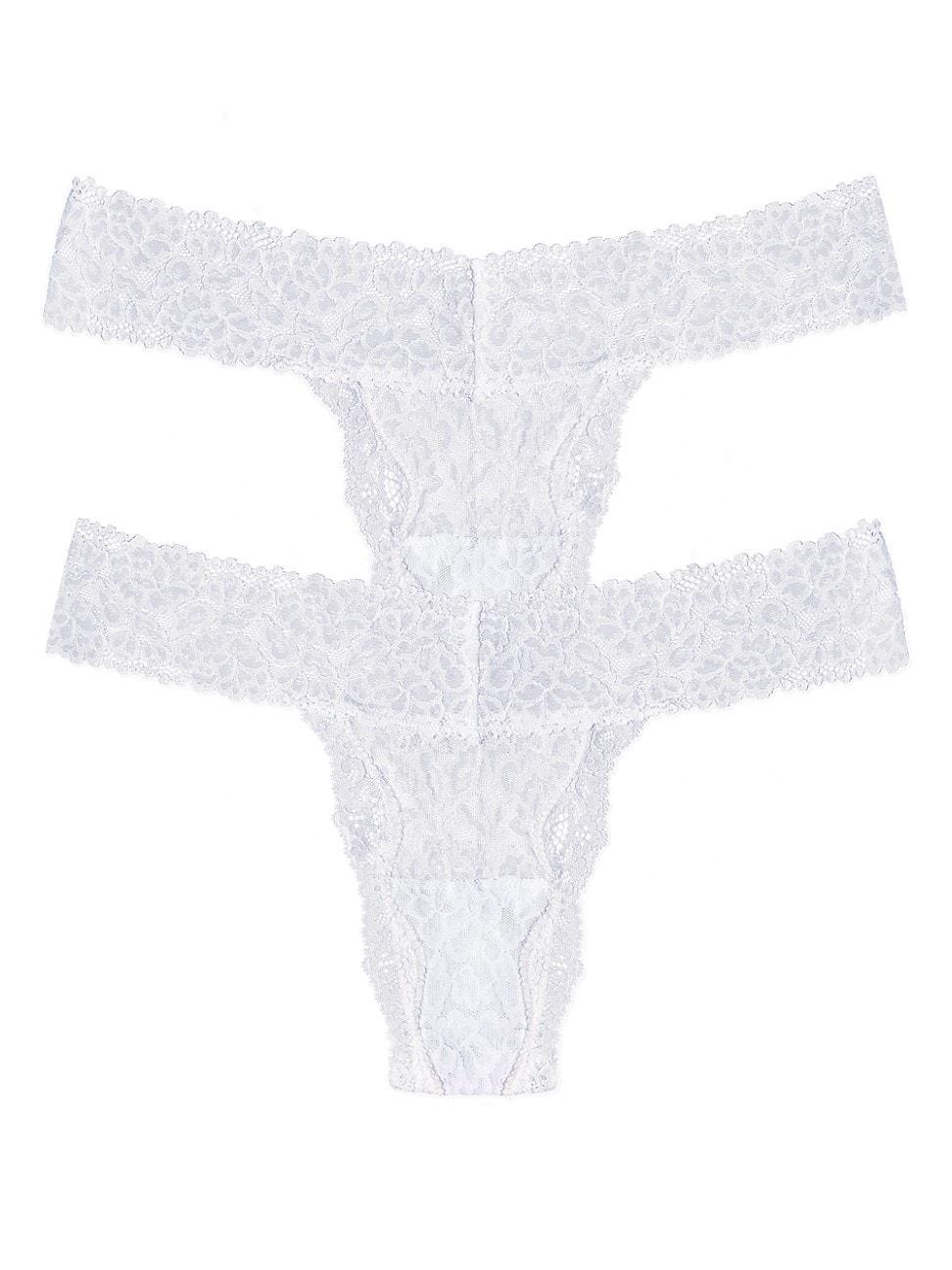 Womens Stretch Lace Thong Set Product Image